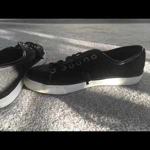 Sperry Women’s Black Sparkle Sneakers Size 8M